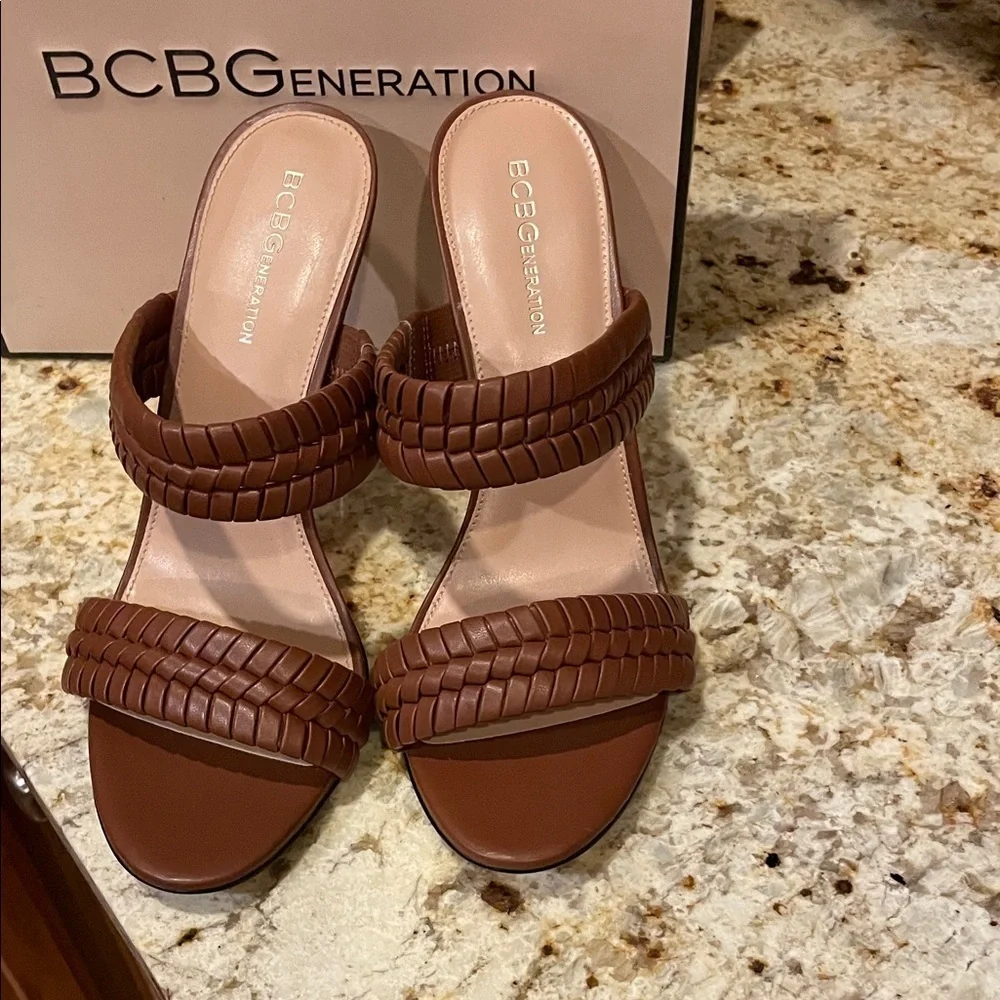 BCBGeneration Women's Brown Heeled Sandals